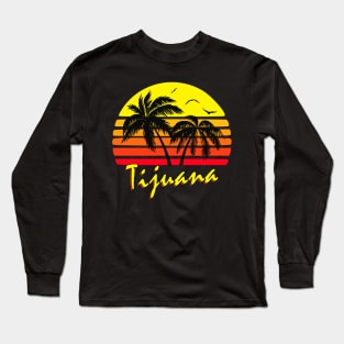 Tijuana Retro Sunset Long Sleeve T-Shirt